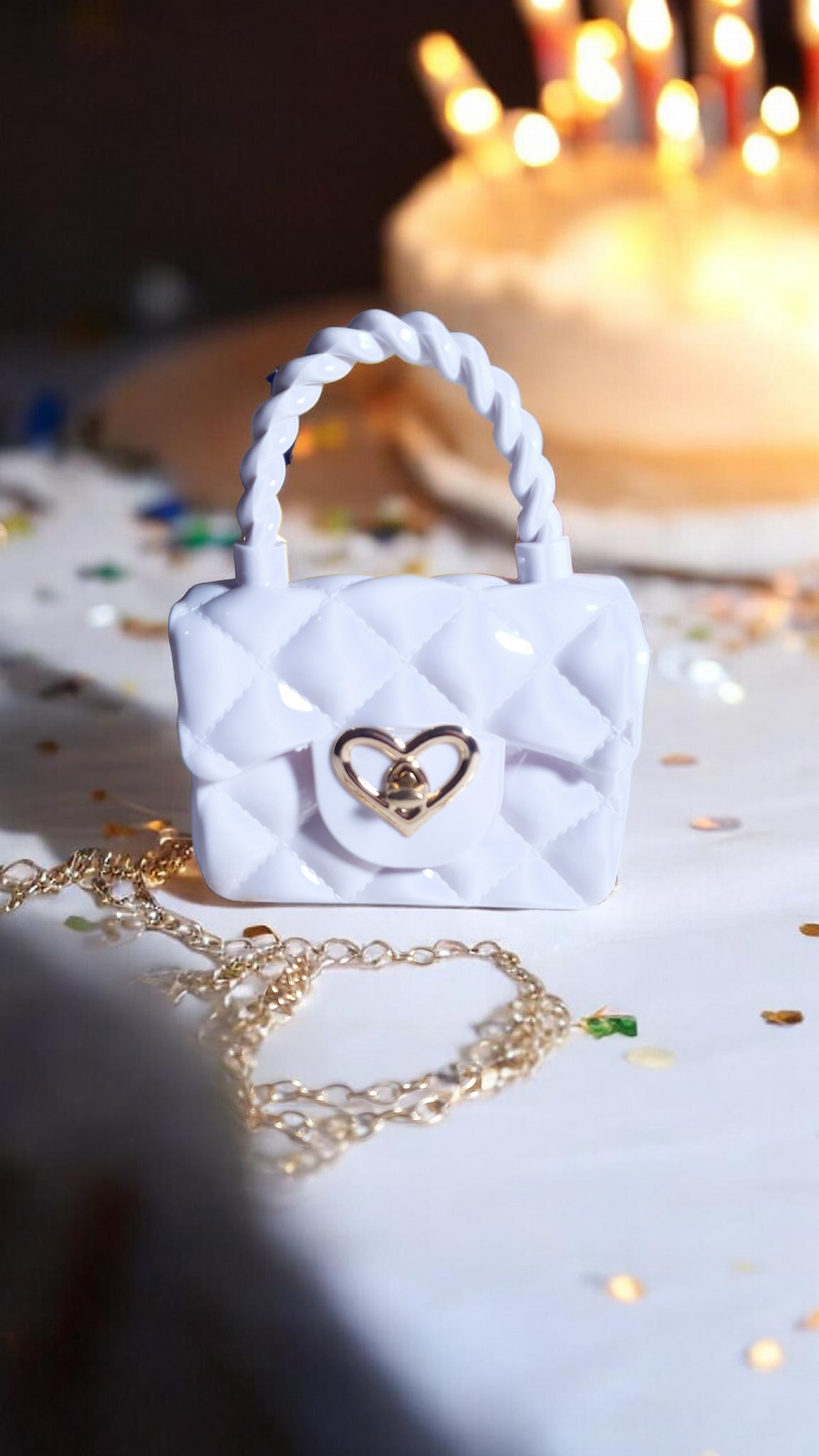 Thumbnail: Mini Handbags Single Chain Kids Candy PVC Bags