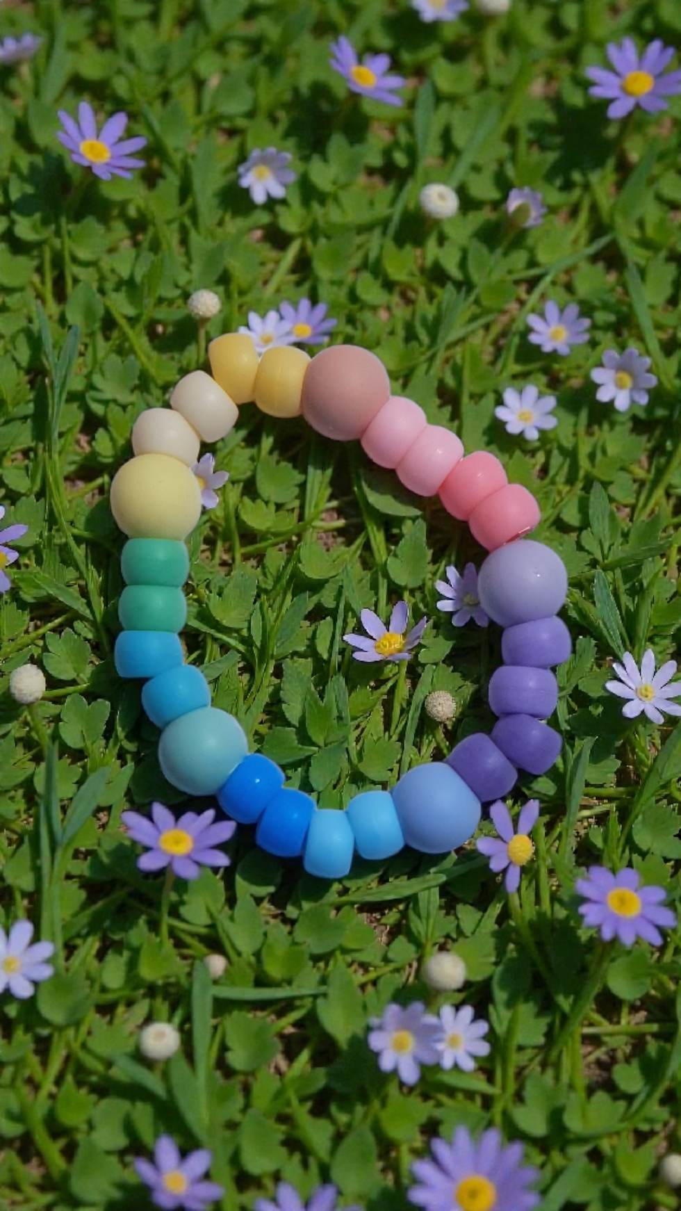 Thumbnail: Pony Beads and Acrylic Beads Necklace & Bracelet Set Princess Penden