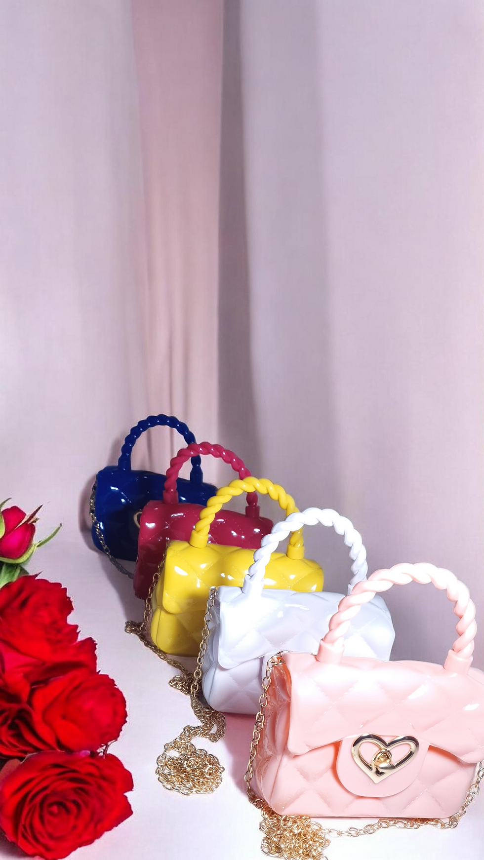 Thumbnail: Mini Handbags Single Chain Kids Candy PVC Bags