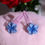 Thumbnail: Resin Blue & Green Flower Hair Clips
