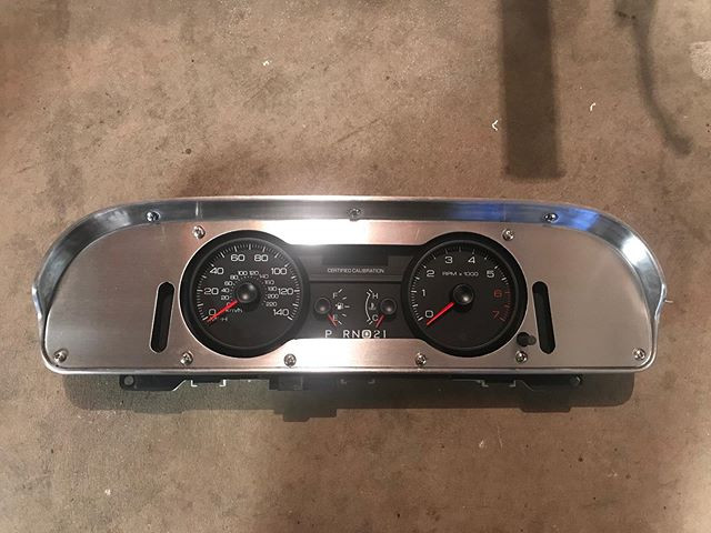 57-60 Ford truck - 06-11 Crown Victoria gauge panel