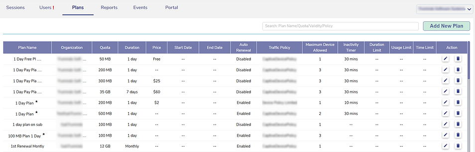 Captive portal dashboard with integrated paywall for secure maritime internet access, enabling user authentication, bandwidth control, and payment processing via EPIC Cloud.