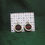 Thumbnail: "Nope" Mini Cross Stich Hoop Earrings