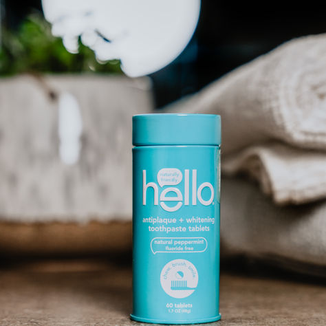Hello Products | Toothpase Tables | Natural Peppermint | Product Photography