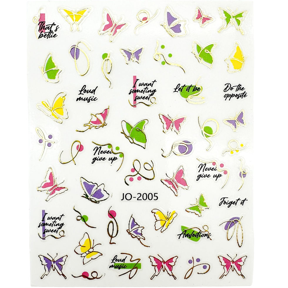 Miniatyrbilde: Jul og nyttår nail stickers 6 brett
