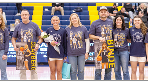 Seniors honored at Marshall game