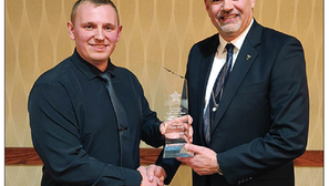 Taylor White receives Ken Prorok Traffic Safety Officer of the Year