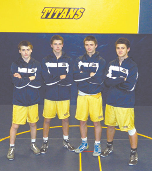 Nathan Rudeen Taking it to the mat: Titan wrestlers make school history