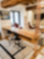 Bureau bois et cuivre sur mesure