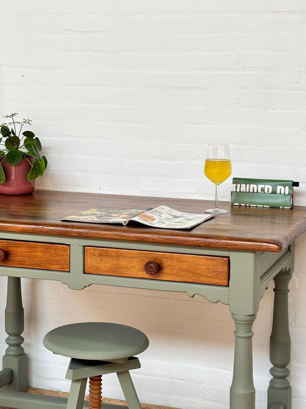 Retro bureau en kruk *Fritz*