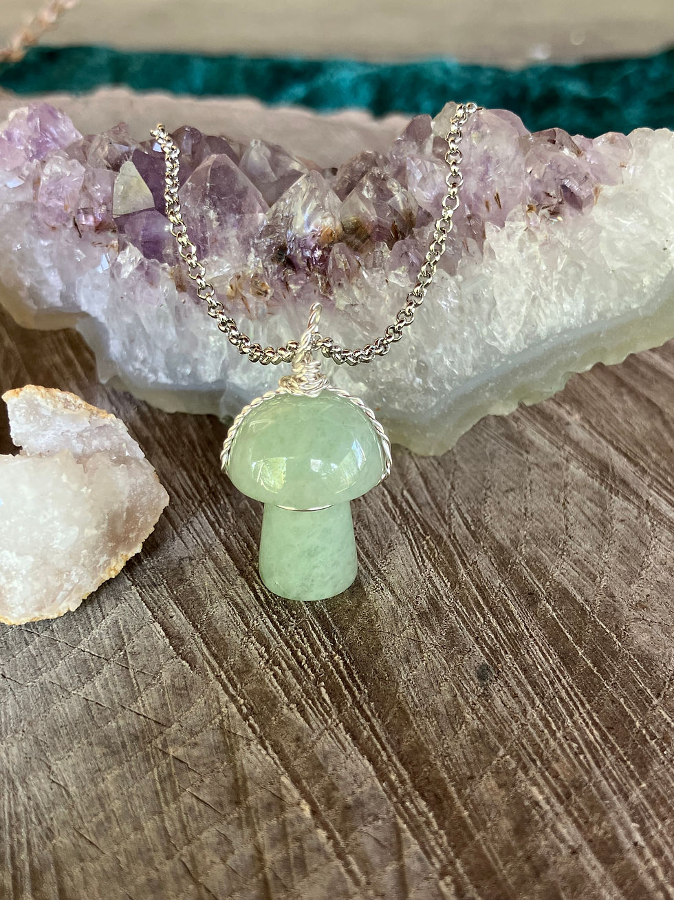 Thumbnail: Crystal Mushroom Necklace