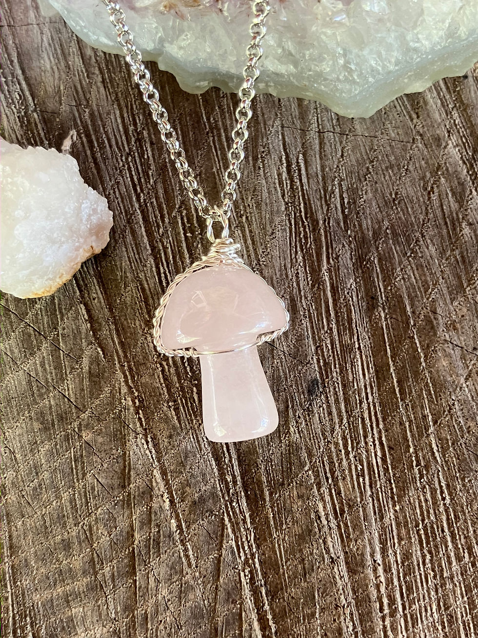 Thumbnail: Crystal Mushroom Necklace