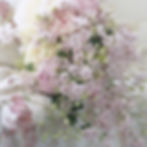 Delphinium Jenny's pearl pink in bouquet