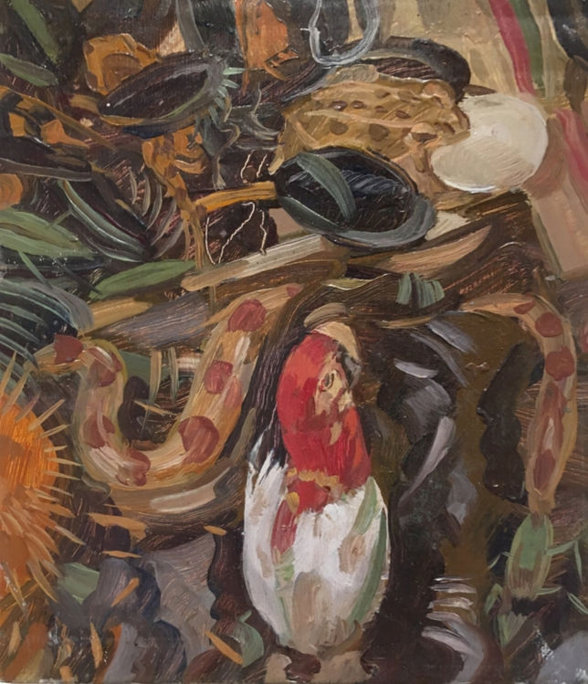 Red Parrot and Mussels 2008.jpeg