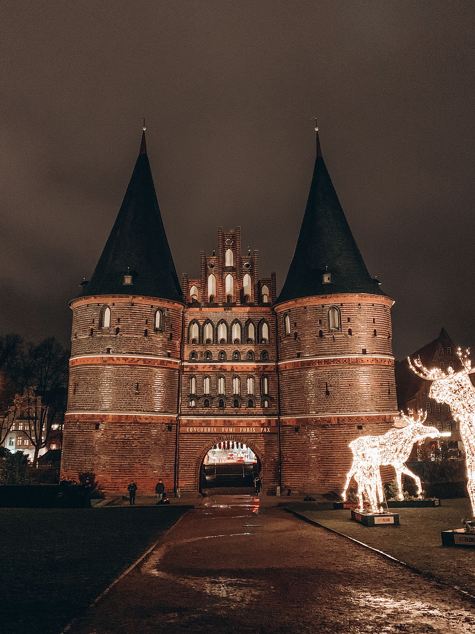 Holstentor is a gigantic city gate