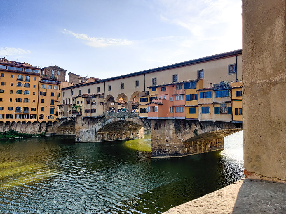 The small pastel-coloured clusters of buildings clinging to the main structure are a true one-of-a-kind-sigh