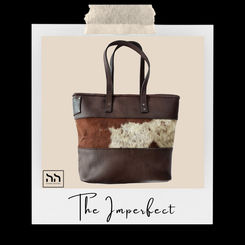 The Imperfect Brown and White Tote