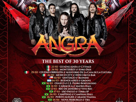 ANGRA, La banda de metal sinfónico brasileña llegará a tierras mexicanas