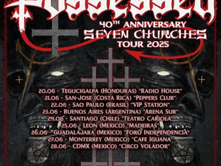 Possessed viene a Latinoamérica a celebrar 40 años del "Seven Churches" 🔥🔥🔥
