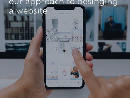 our approach to designing a website