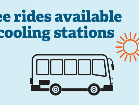 Free rides available to cooling stations