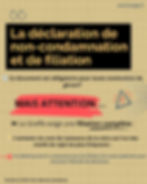 Déclaration de non-condamnation et de filiation exigée pour toute nomination de gérant 