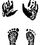 Thumbnail: Digital foot or hand prints keepsake