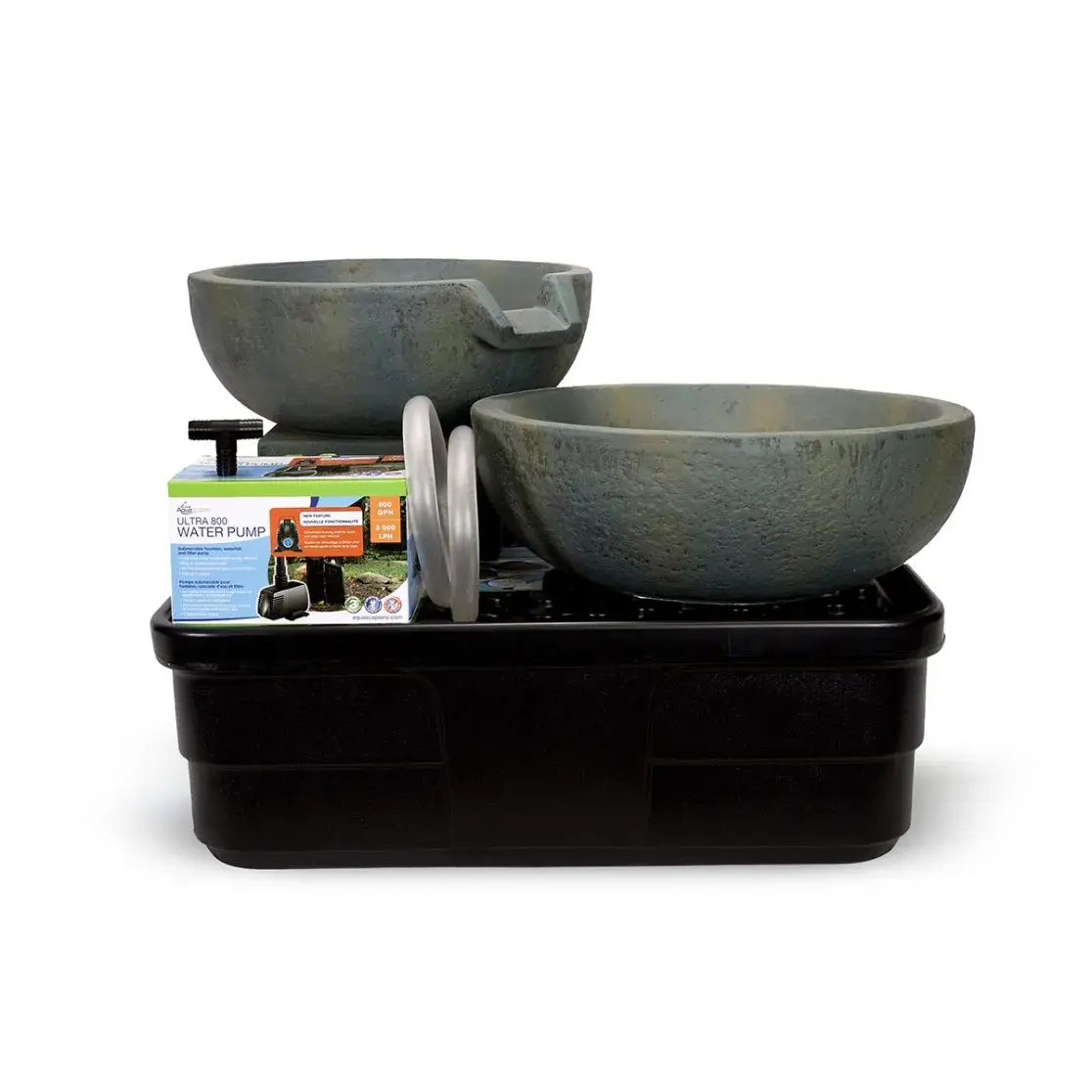 Spillway Bowl And Basin Fountain Kit – Patina – 19″21″ Dia (4952 cm)
