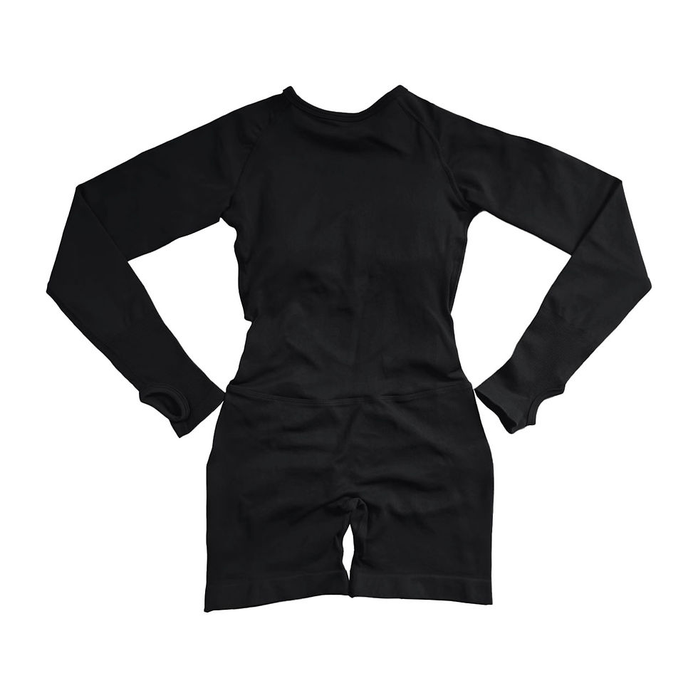 Thumbnail: HerGym Active Long Sleeve One Piece Women Seamless Yoga Fitness Workout Short Ju