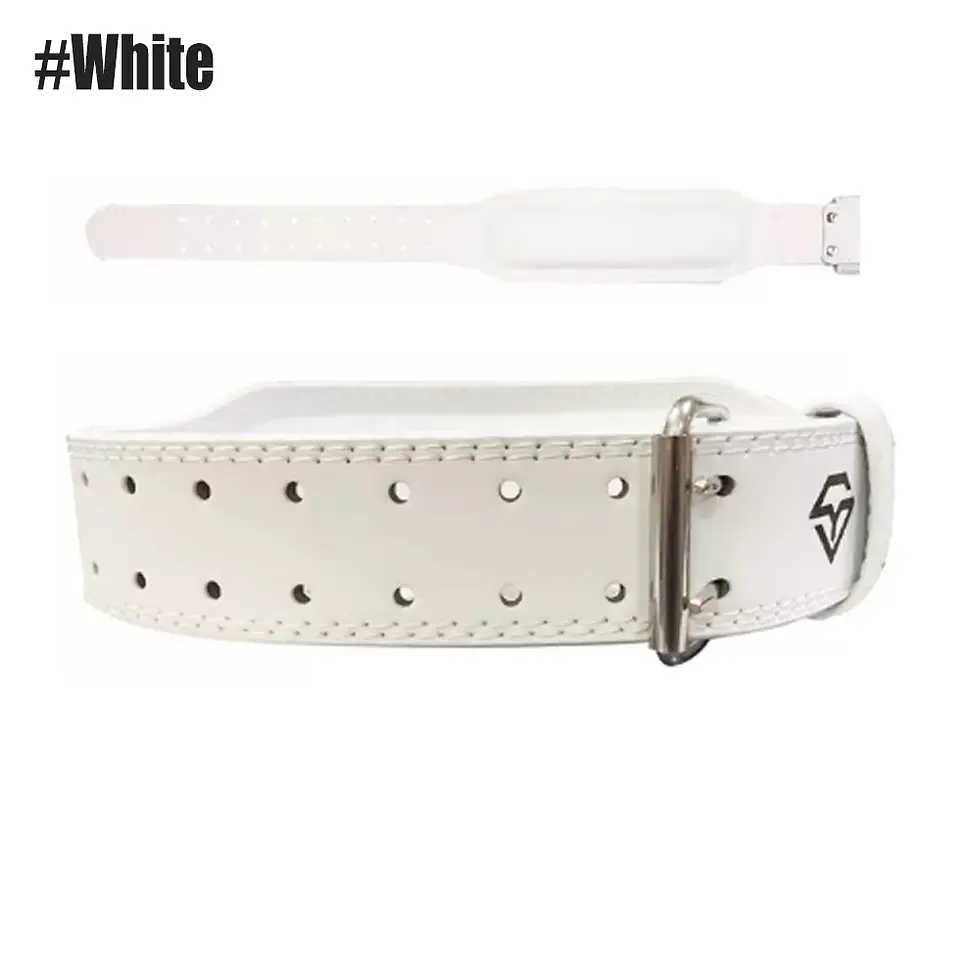 Thumbnail: UV Leather Weight Lifting Belt Gym Lumbar Back Support Powerlifting Heavy Duty W