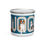 Thumbnail: CWOOD (Collingwood) Dogs Enamel Mug with Turquoise Blue background