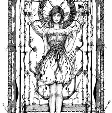 Art by the french artist ninette eponyme. inkdrawing artwork illustration. inconscientalisme @ninetteponyme