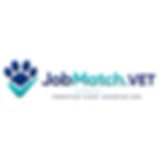 JobMatch.VET logo with paw print and checkmark icon.