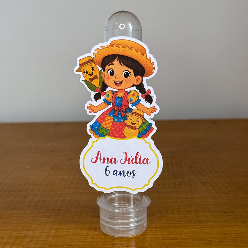 Miniatura: Festa Junina Menina - Arquivo de corte - Arte digital STUDIO, PDF E JPG