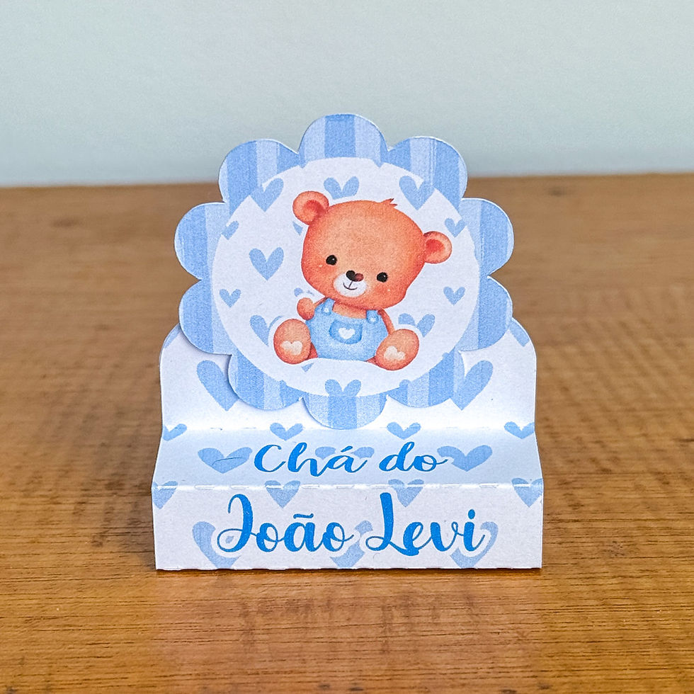 Miniatura: Ursinho Azul - Arquivo de corte - Arte digital STUDIO, PDF E JPG