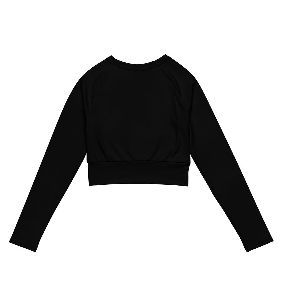 Thumbnail: THE INFIT™ Original Long Sleeve Crop Top 'Drk'