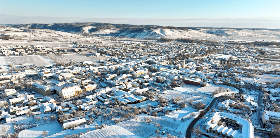 langenlois covered in snow