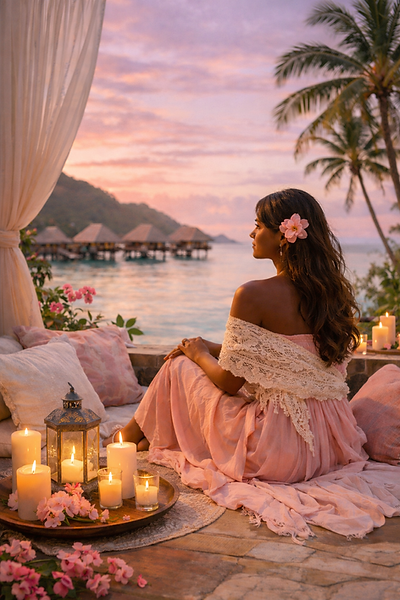 Serene sunset on a tropical terrace.png