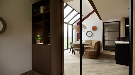 doorkijk woonkamer