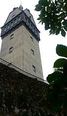 Heublein Tower in Simsbury, CT, a historic landmark offering stunning views and a unique feature for local landscaping