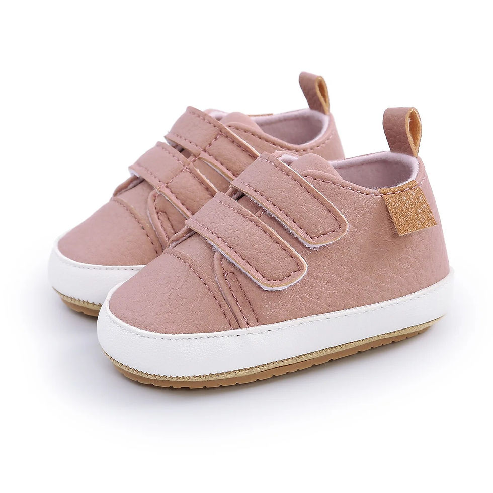 Thumbnail: Meckior Baby Boys Girls Shoes Classic Unisex PU Leather Toddler Rubber Sole Anti
