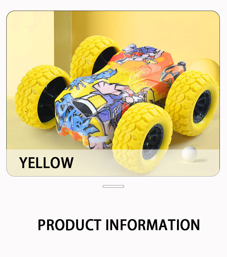 Thumbnail: Children's toy car fun double-sided car inertial safety anti-collision anti-fall