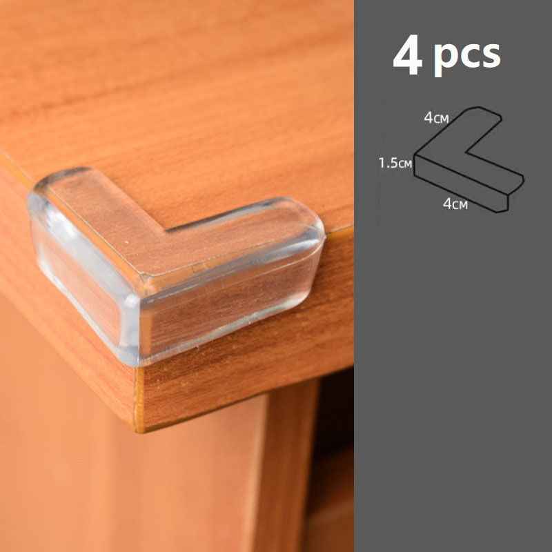 Thumbnail: 4Pcs/10PCS Children Baby Safety Silicone Protector Table Corner Edge Protection 