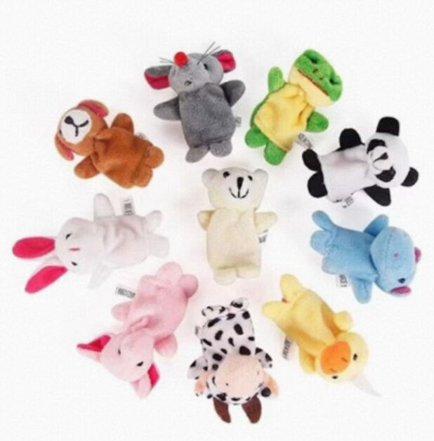 Thumbnail: 1/5/10 Pcs Cartoon Hand Doll Finger Puppet Baby Children Story Early Education S