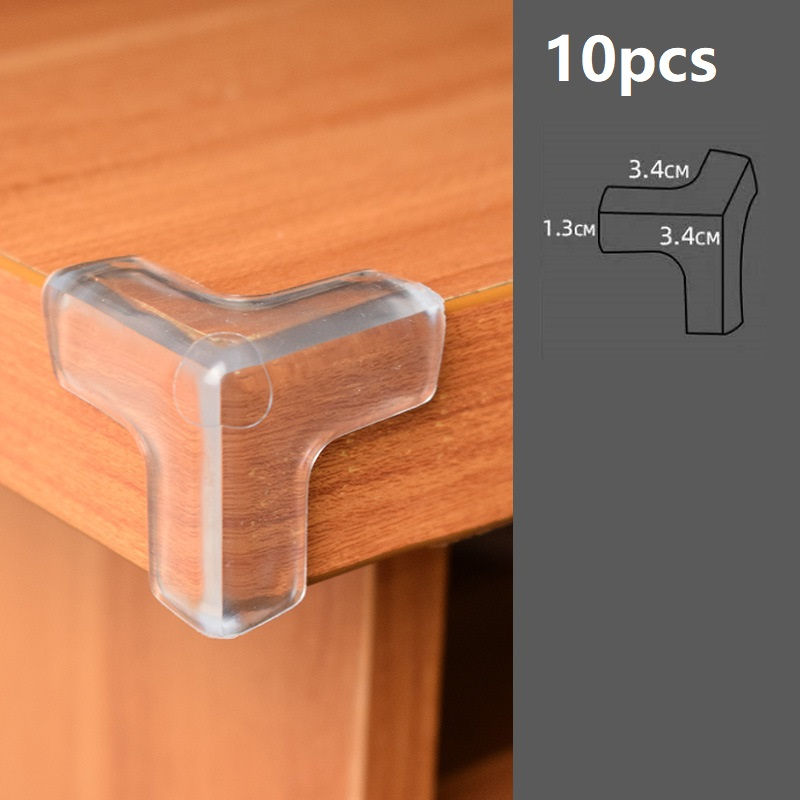 Thumbnail: 4Pcs/10PCS Children Baby Safety Silicone Protector Table Corner Edge Protection 