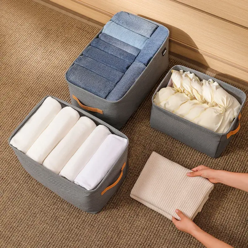 Thumbnail: Thicken Clothes Organizer Pants Sweater Storage Cabinets Drawers Organizer Jeans