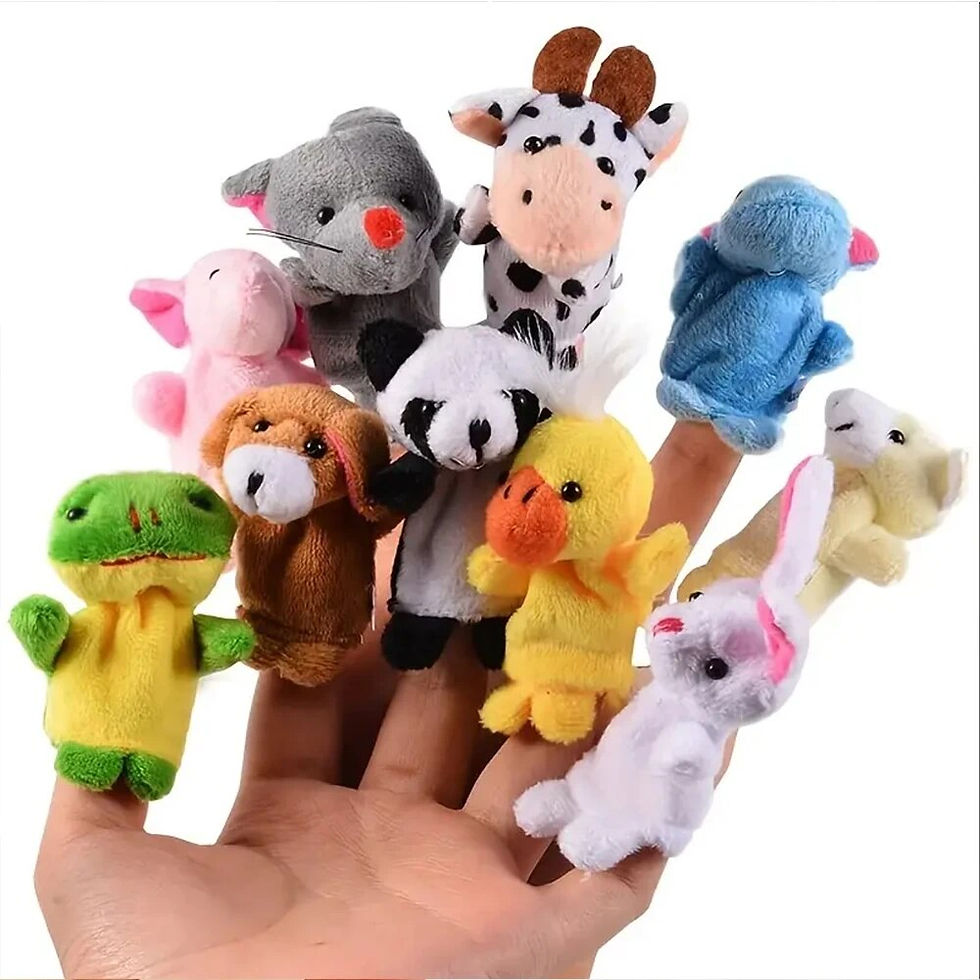 Thumbnail: 1/5/10 Pcs Cartoon Hand Doll Finger Puppet Baby Children Story Early Education S