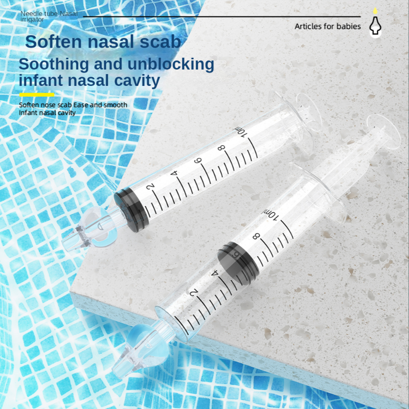 Thumbnail: Silicone Baby Nasal Aspirator Syringe Baby Nose Cleaner Kids Rhinitis Nasal Wash