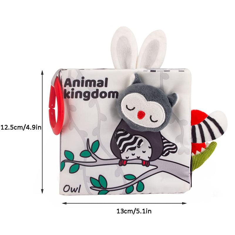 Thumbnail: Soft Baby Books 3D Touch Feel High Contrast Cloth Book Sensory Early Learning St