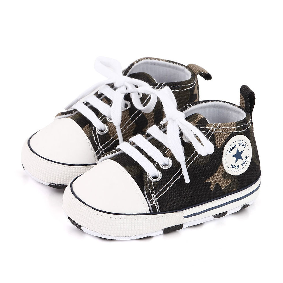 Thumbnail: New Baby Shoes Boys Girls Classic Canvas Casual Sneakers Spring Newborn First Wa